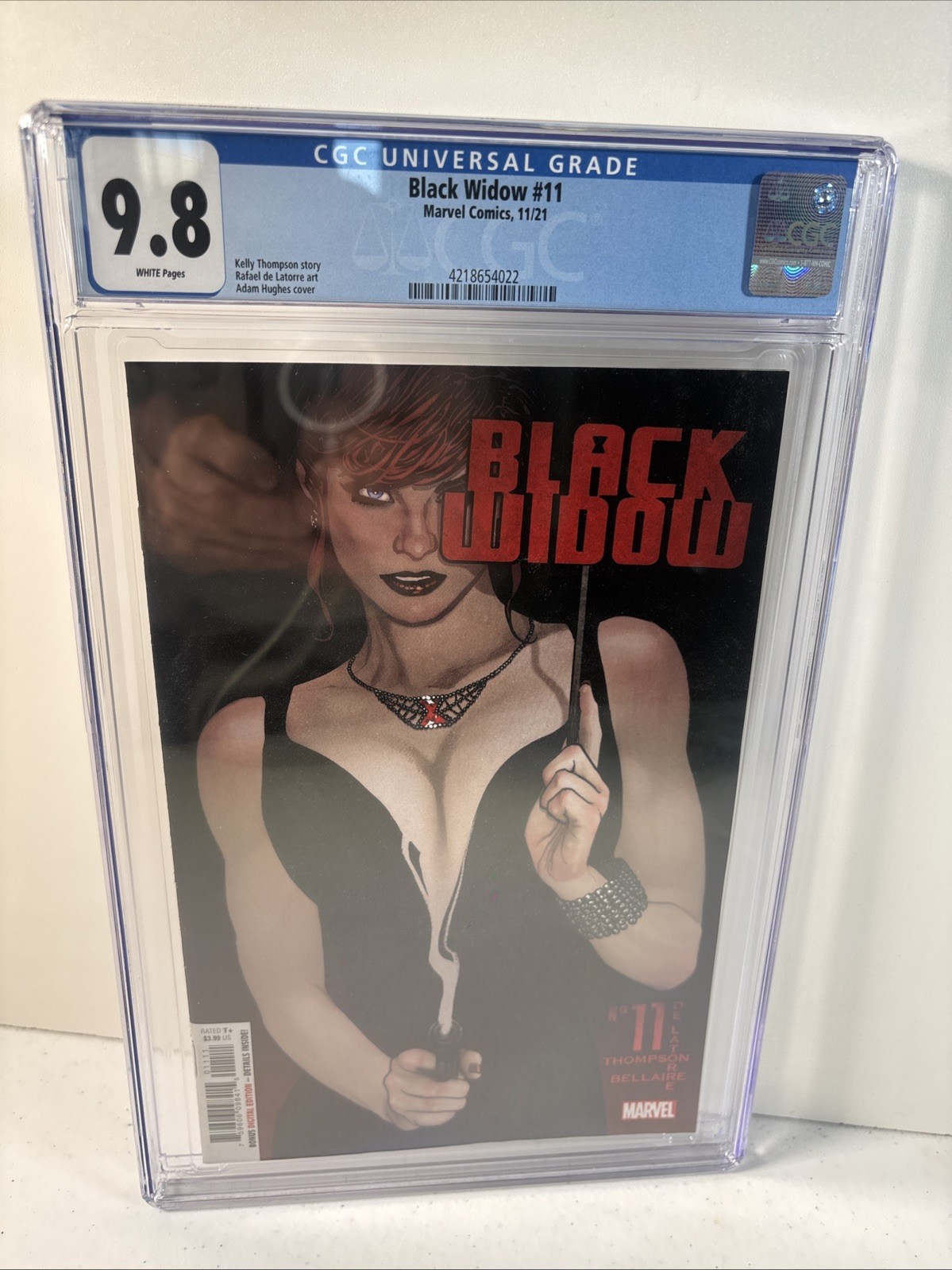Black Widow #11 Rare Hughes Variant CGC 9.8Scarlet Johansson Avengers Thor 2021