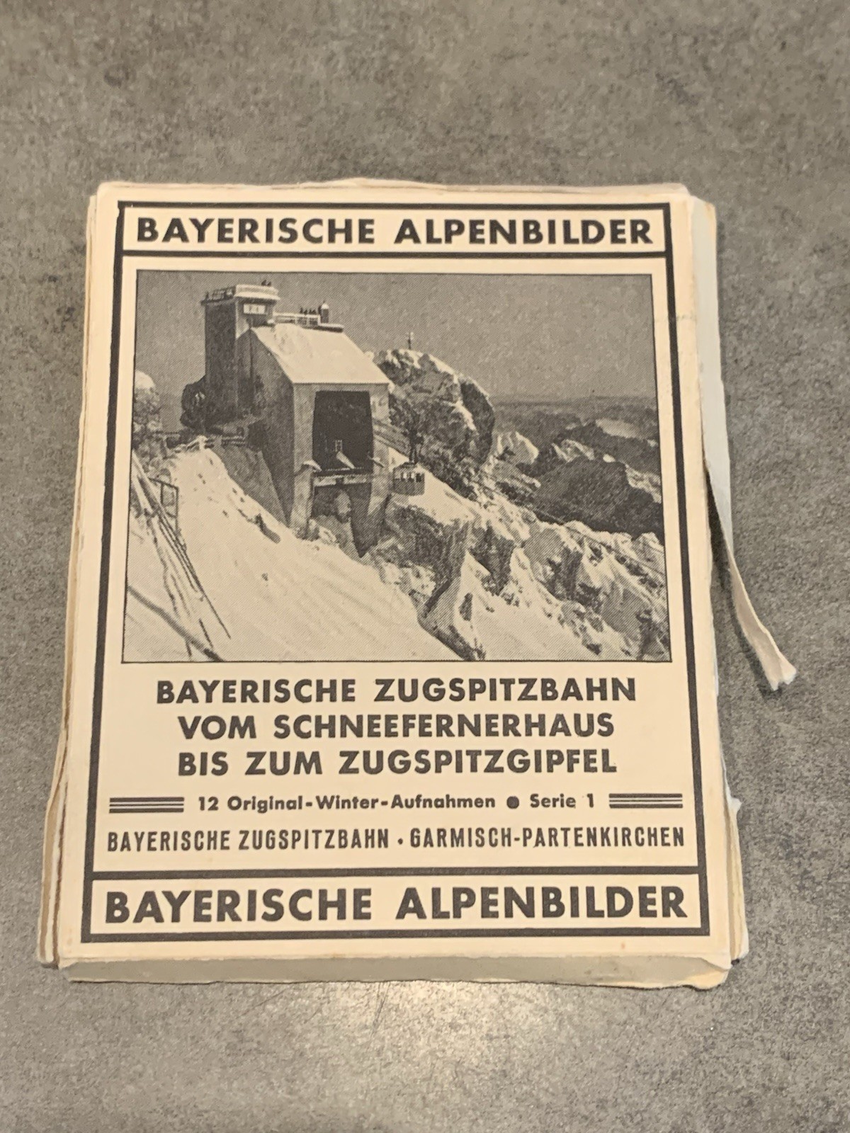 Vintage Souvenir Bayerische Alpenbilder 12 Photographs