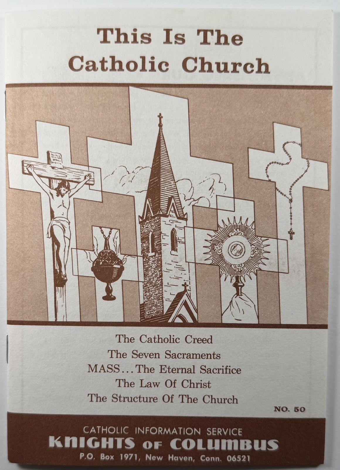 This is The Catholic Church, Vintage 1955 Holy Devotional Booklet.