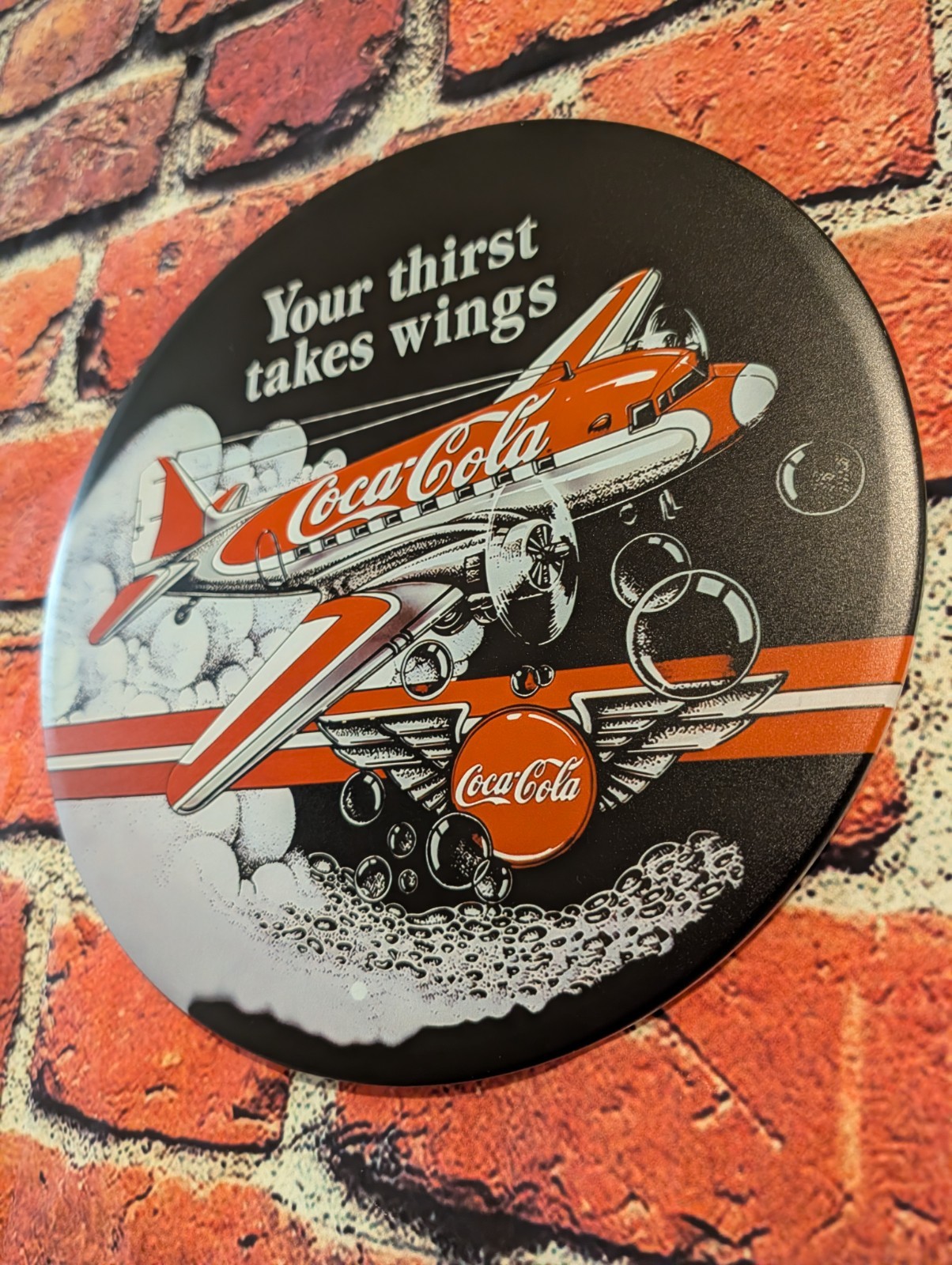 Coca-Cola Aviator Wings Metal Sign | 12\