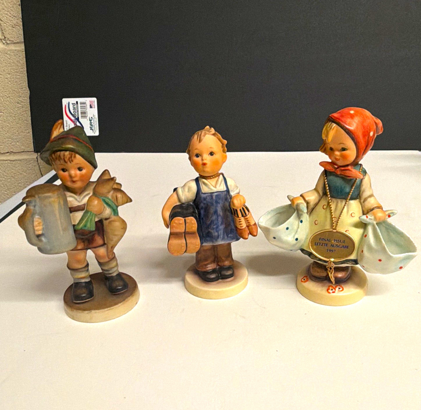 Goebel Hummel M.I. Hummel Porcelain Hand Painted Figurines Set of 3 5in 1997