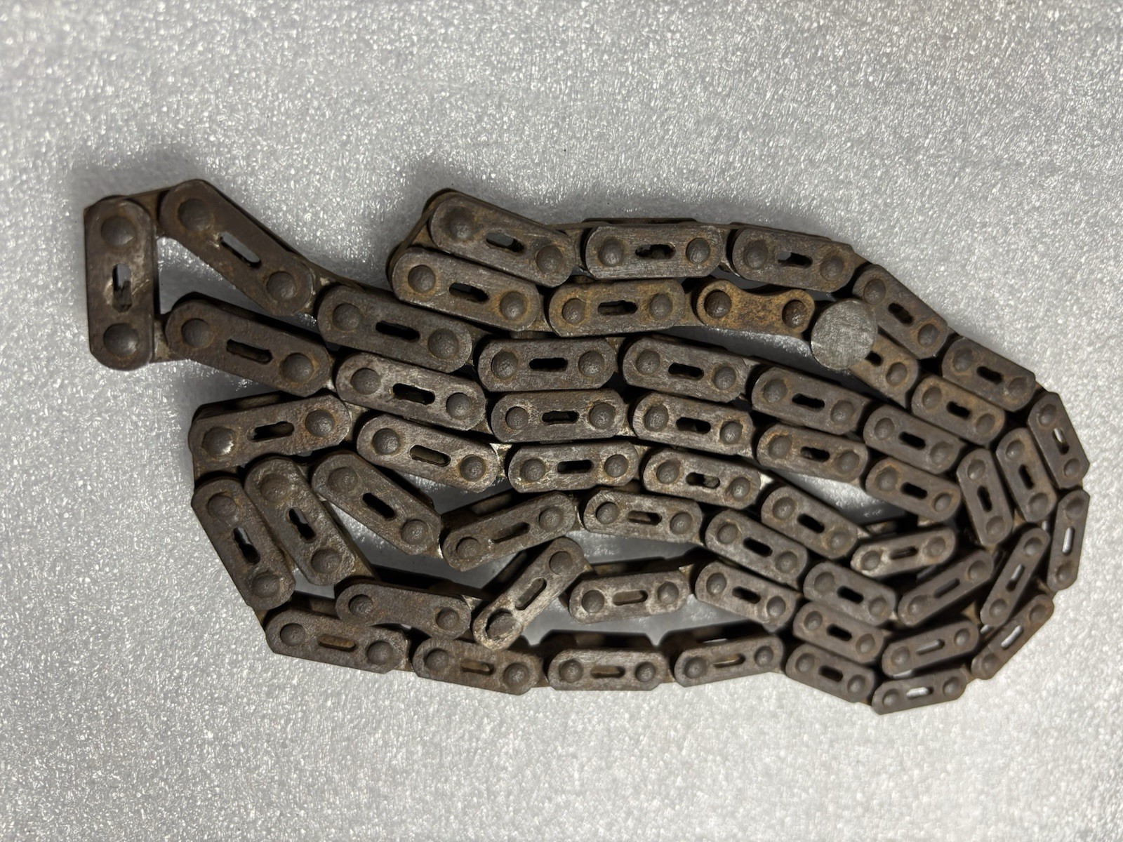 ANTIQUE 1890\'S / 1900\'S CIRCA 55 LINK 1 PITCH 3/16 BICYCLE BLOCK CHAIN