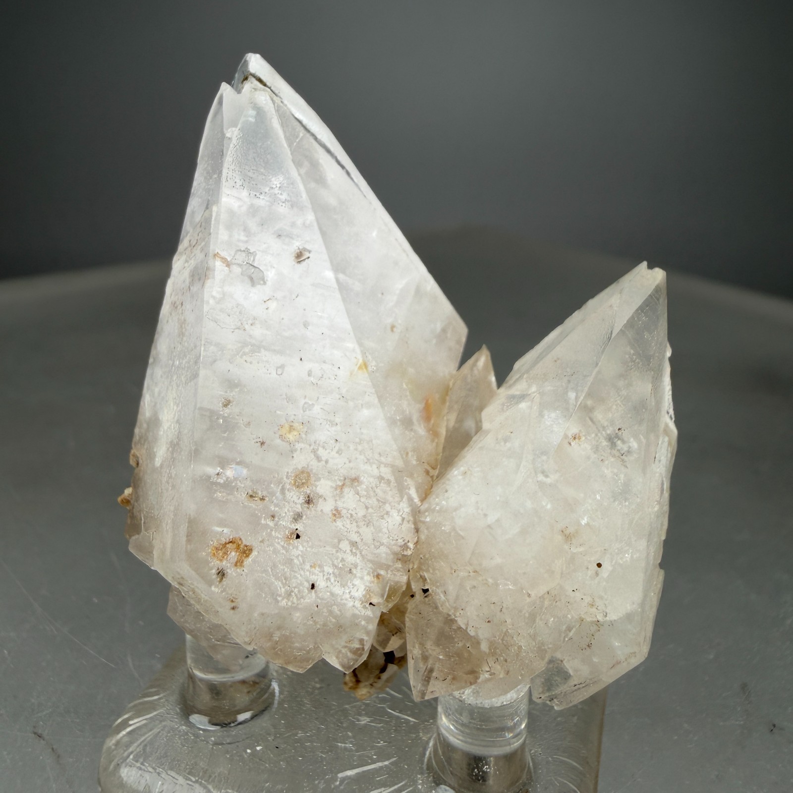 Fine Clear Calcite Crystals: Verkhnii Mine, Dalnegorsk, Primorsky Krai, Russia