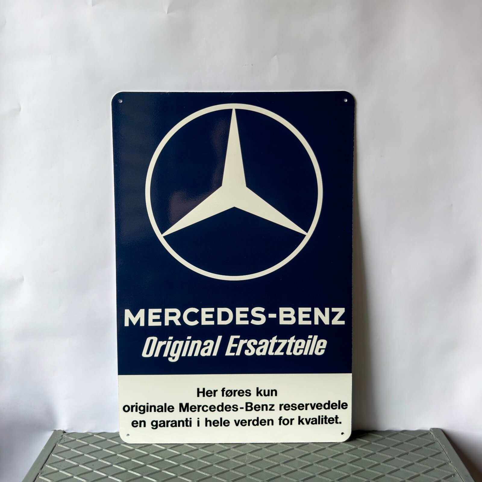 Mercedes-Benz Original Ersatzteile Vintage Heavy Metal Sign-24\