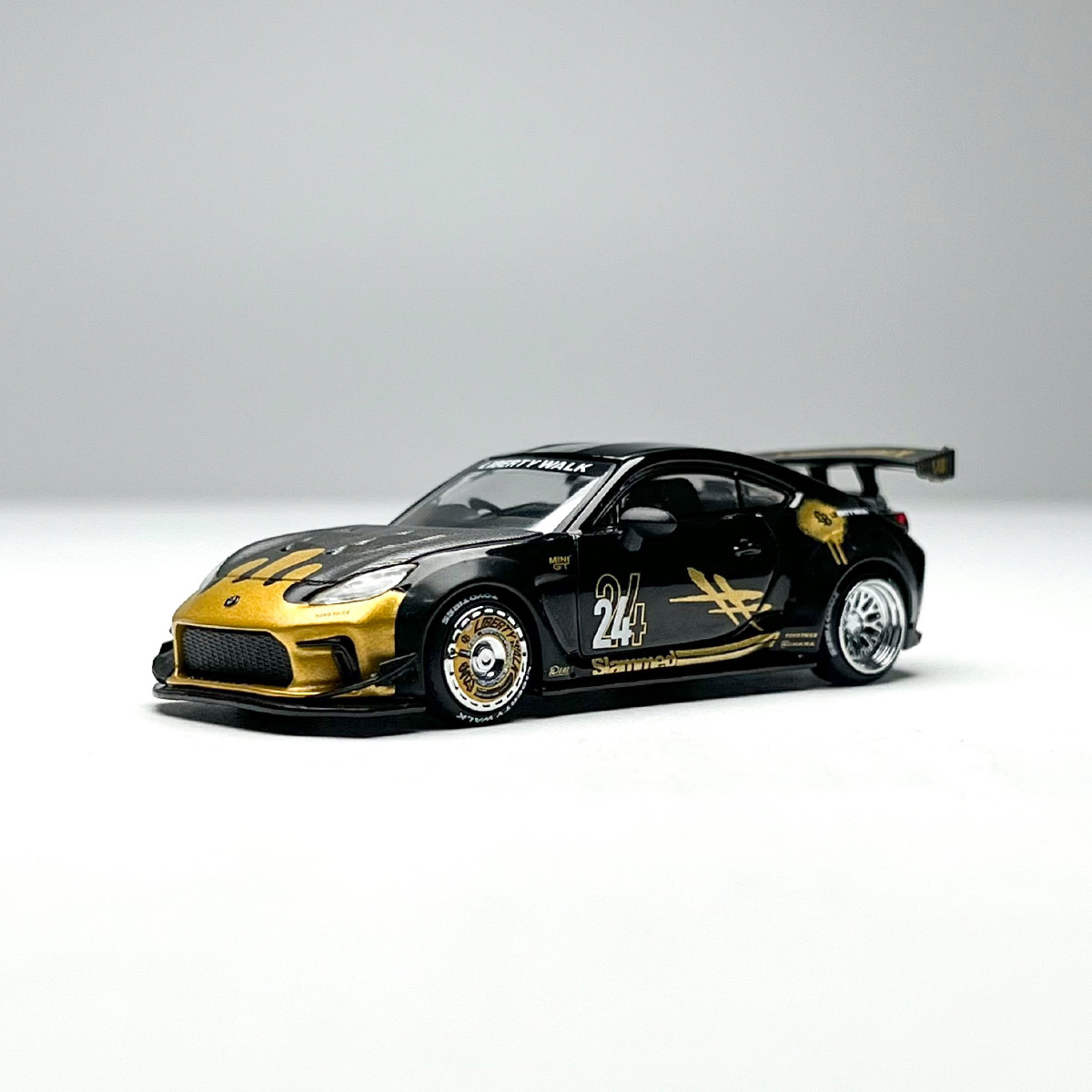 GR86 LB #24 Black 1:64 Diecast Model Car Alloy Collectible Mini GT High-quality
