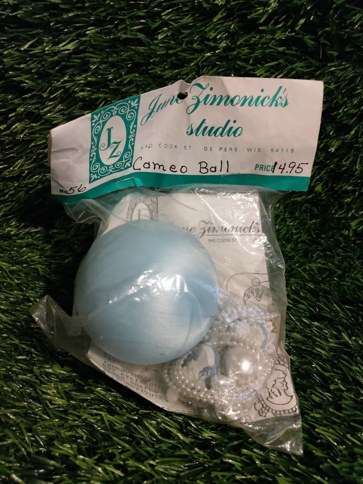 JUNE ZIMONICK CAMEO Ball ORNAMENT 1979 Brand New Sealed #56 Rare HTF