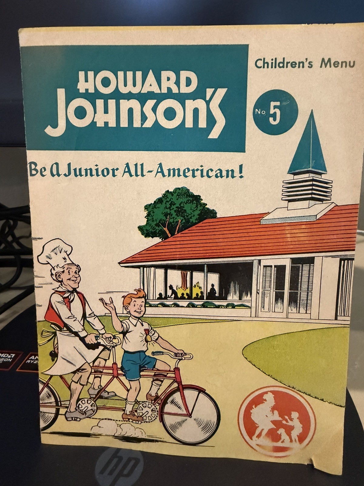 Howard Johnson\'s Children\'s Menu VTG 1961-1962 Comic No.5 80C Hot Dog Meal HOJO