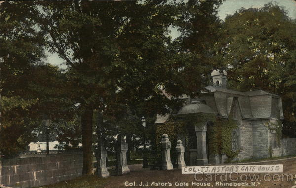 Rhinebeck,NY Col. J.J. Astor's Gate House Dutchess County New York Postcard