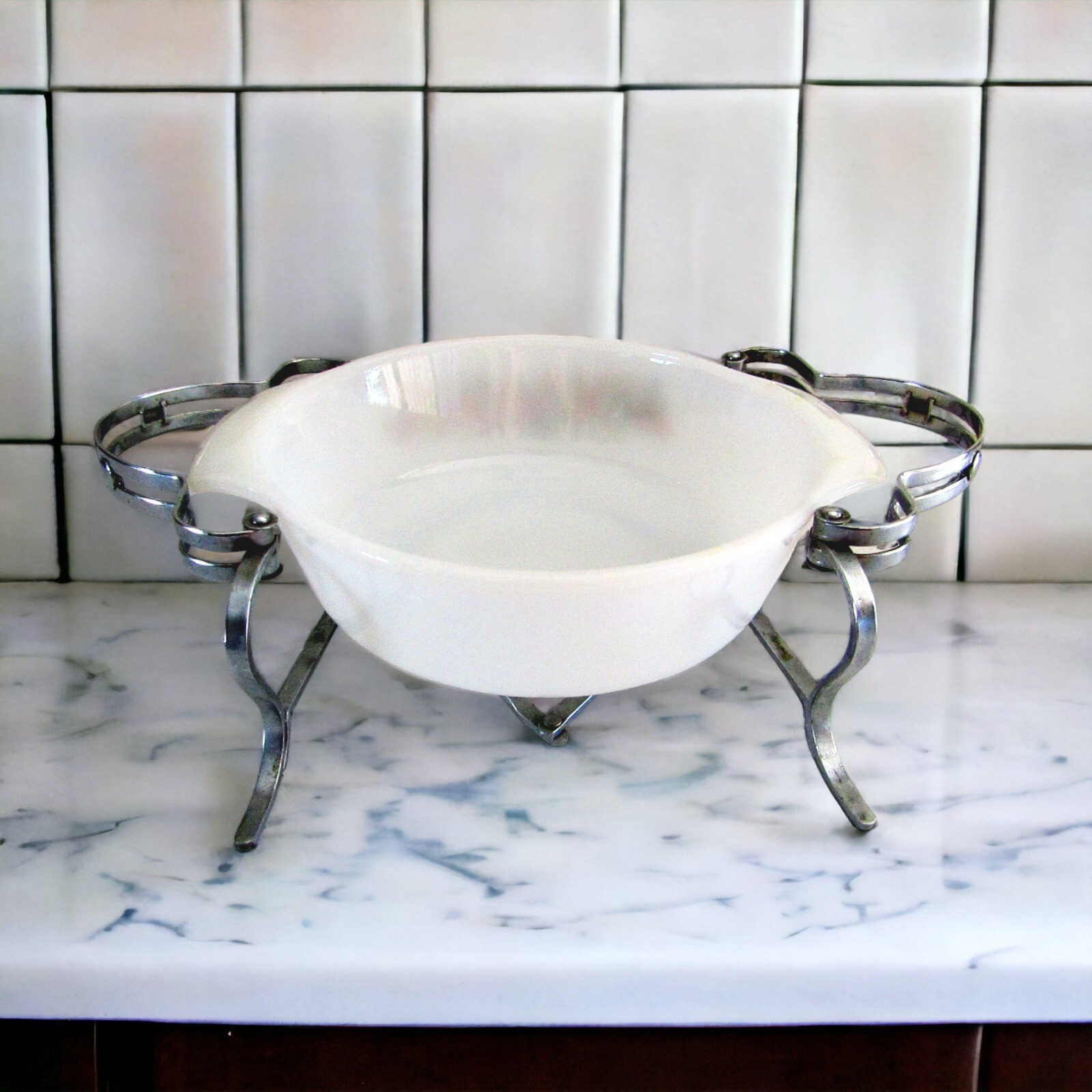 Vintage Metal Expandable Casserole Holder Trivet Made in Japan