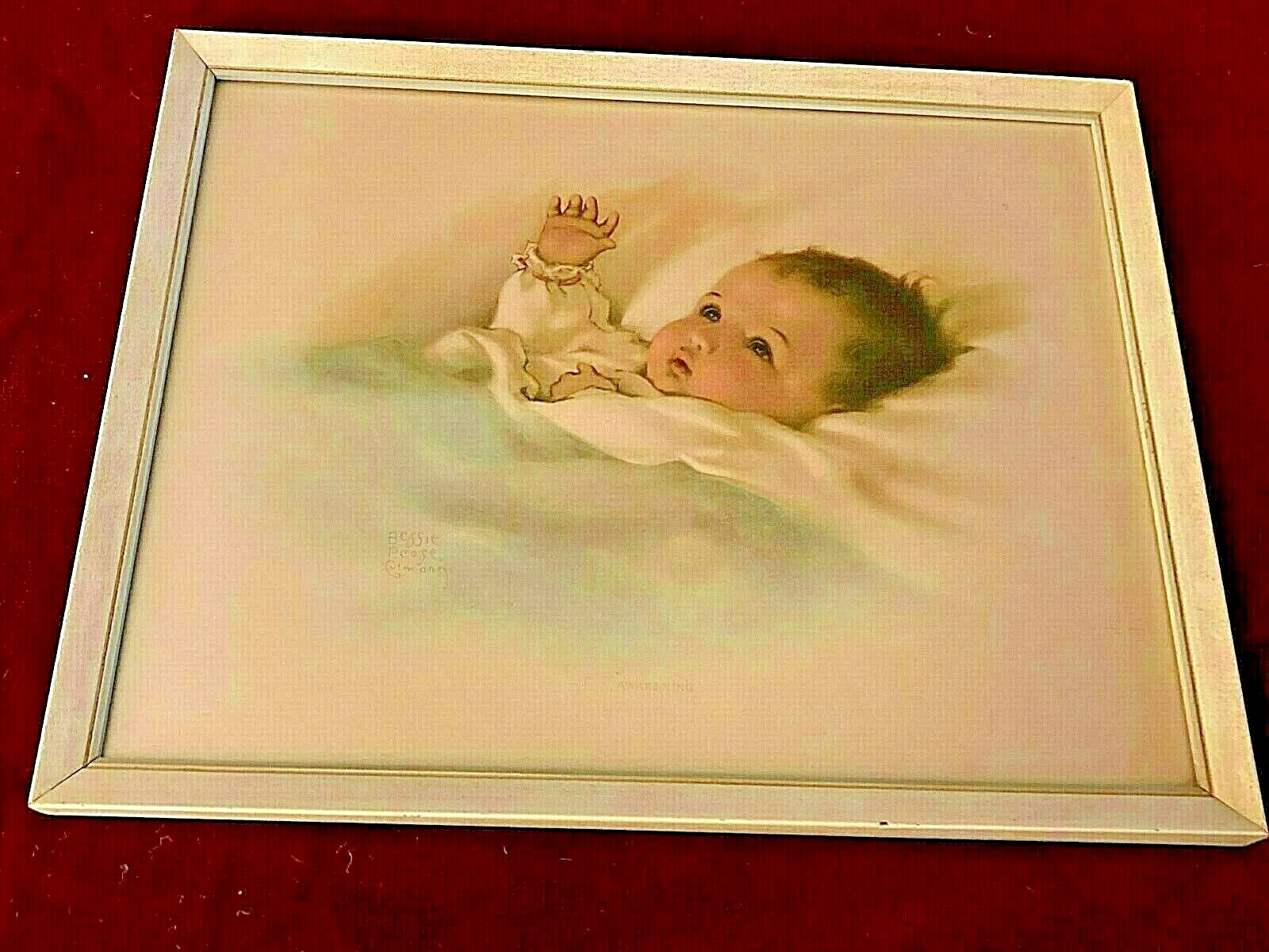  Antique Bessie Pease Gutmann Awakening Litho Print Original #664 Signed Art KE