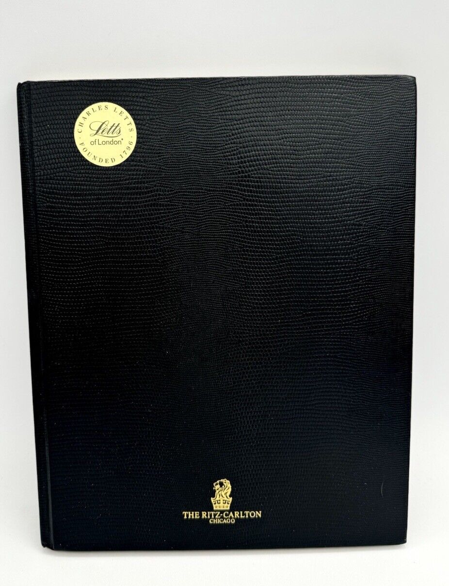 The Ritz-Carlton Chicago - Notebook / Sketch Book UNUSED Charles Lett’s London