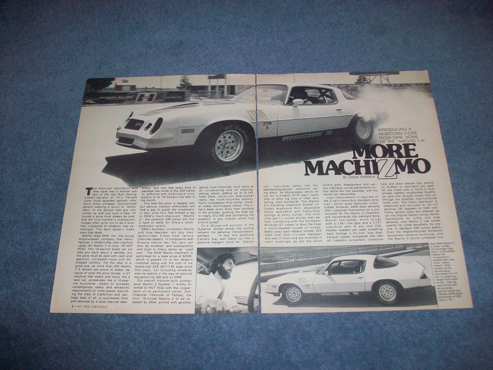 1979 Chevy Camaro Macho Z DKM Inc. Vintage Info Article 