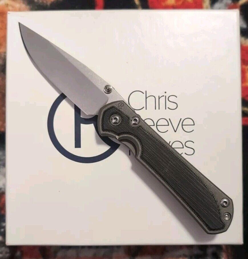 Chris Reeve Knives Small Sebenza 31 Drop-Point Black Micarta S45VN Box + Papers