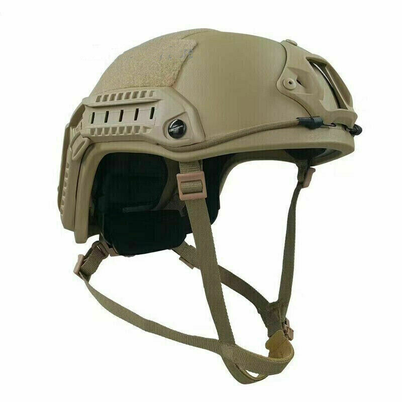 IN US  FAST NIJ IIIA Ballistic Helmet UHMW-PE Bulletproof khaki Military M/L