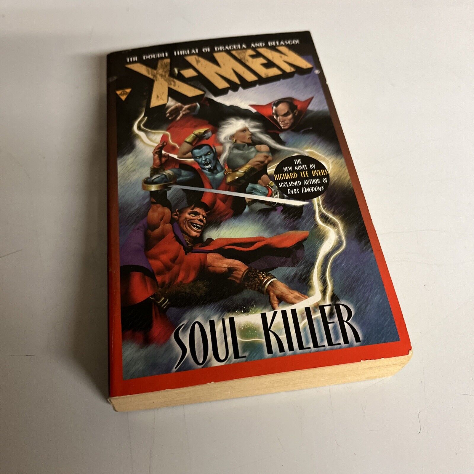X-MEN: SOUL KILLER, LEE BYERS, PAPERBACK, NOVEL, PB, BOULEVARD, 1ST PRINT, 1999