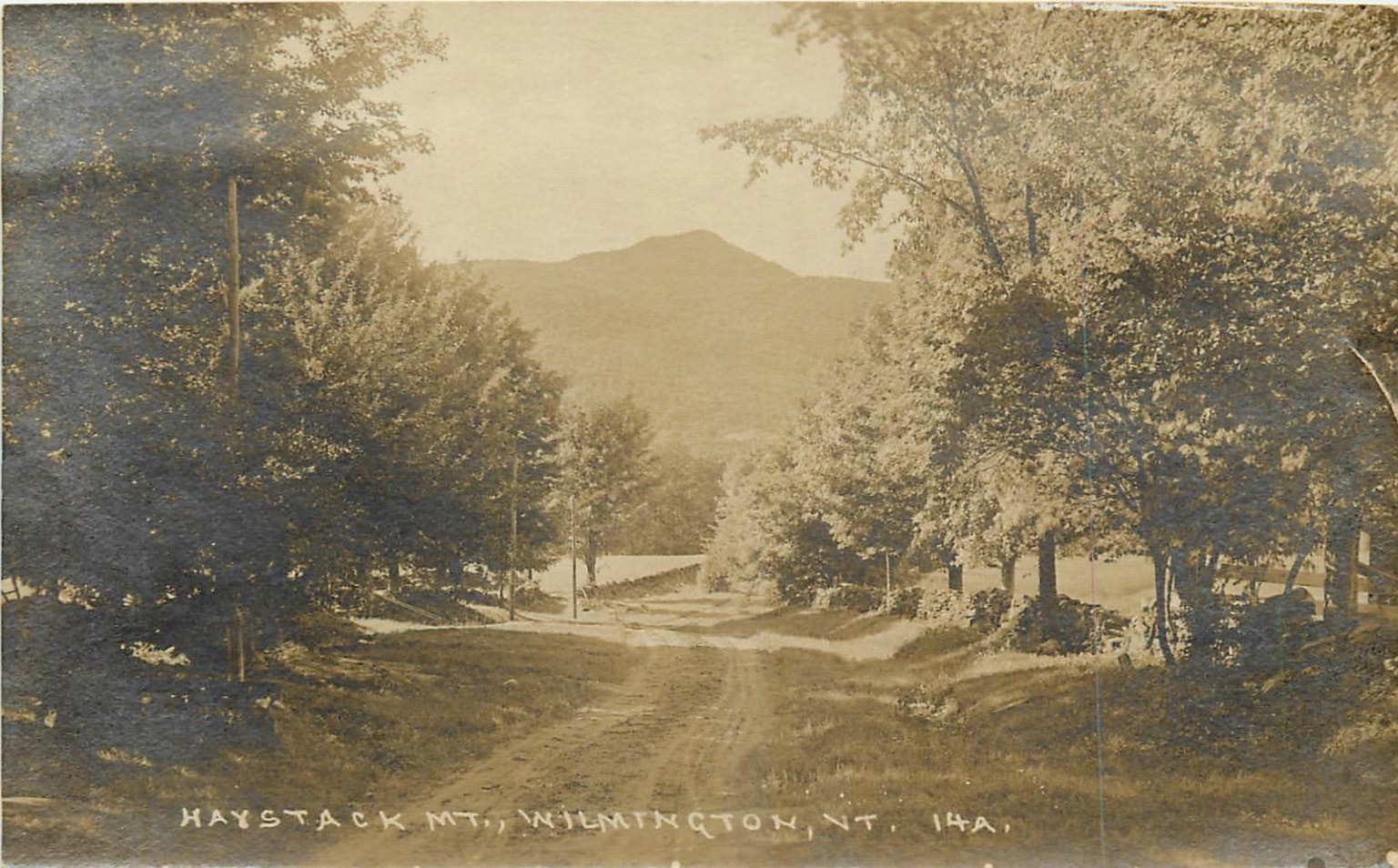Haystack Mt. Wilmington VT RPPC Early 1900s Defender Real Photo Postcard