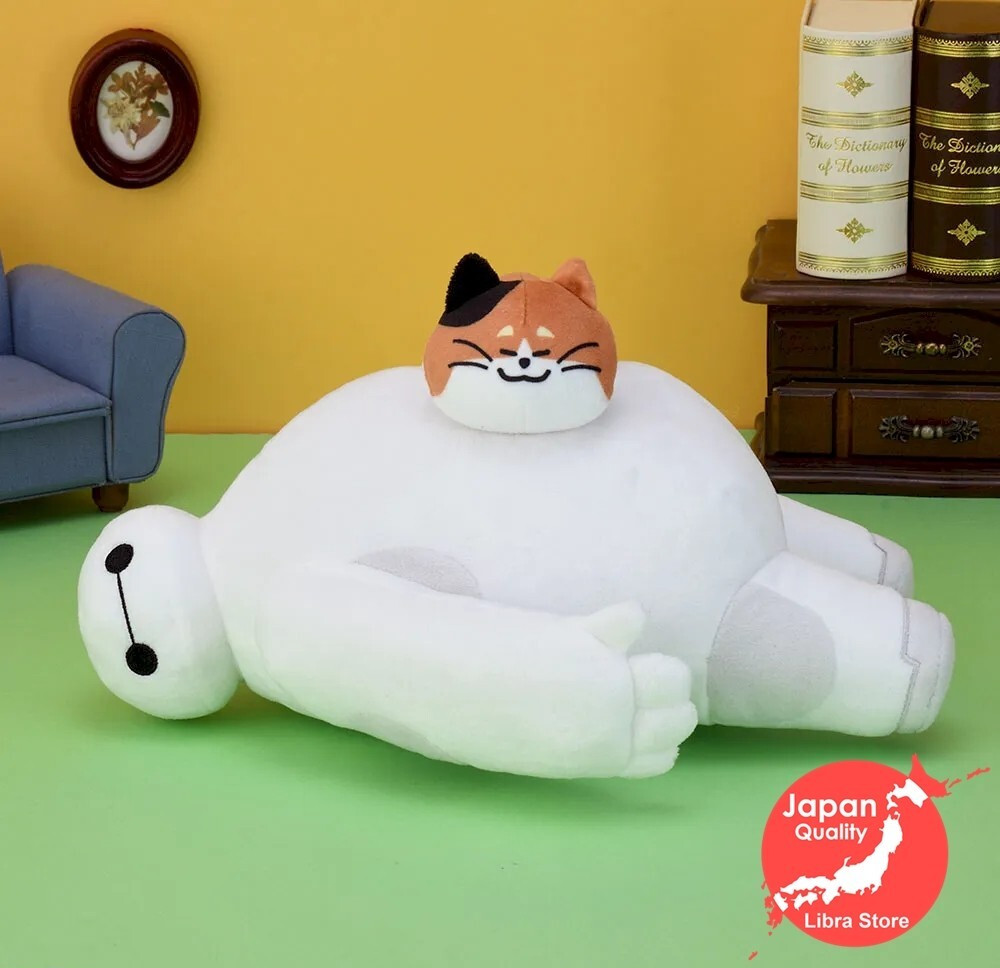 RARE Disney Big Hero 6 Baymax & Mochi L Plush doll 2025 from JAPAN 33cm 13\