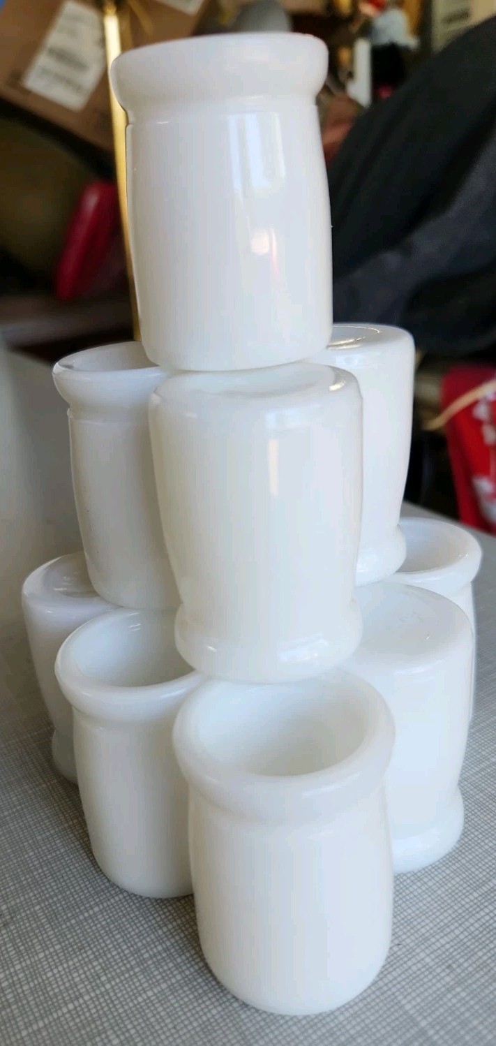 Westmoreland White Milk Glass Indiv Creamer Bottle Carafe 1.75\