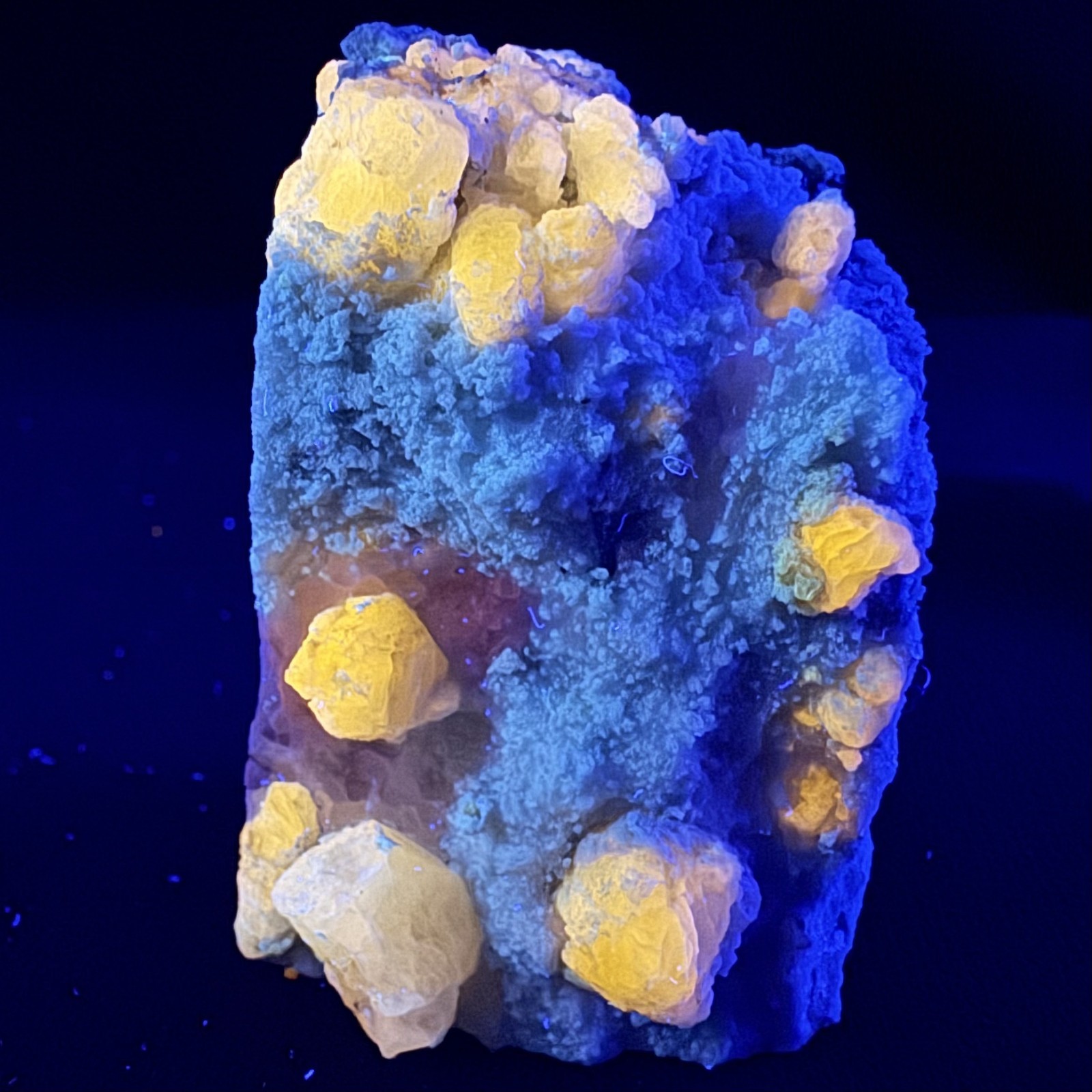 Nice Fluorescent Afghanite Crystal: Sar-e-Sang District, Badakhshan, Afghanistan Nice Fluorescent Afghanite Crystal: Sar-e-Sang District, Badakhshan, Afghanistan