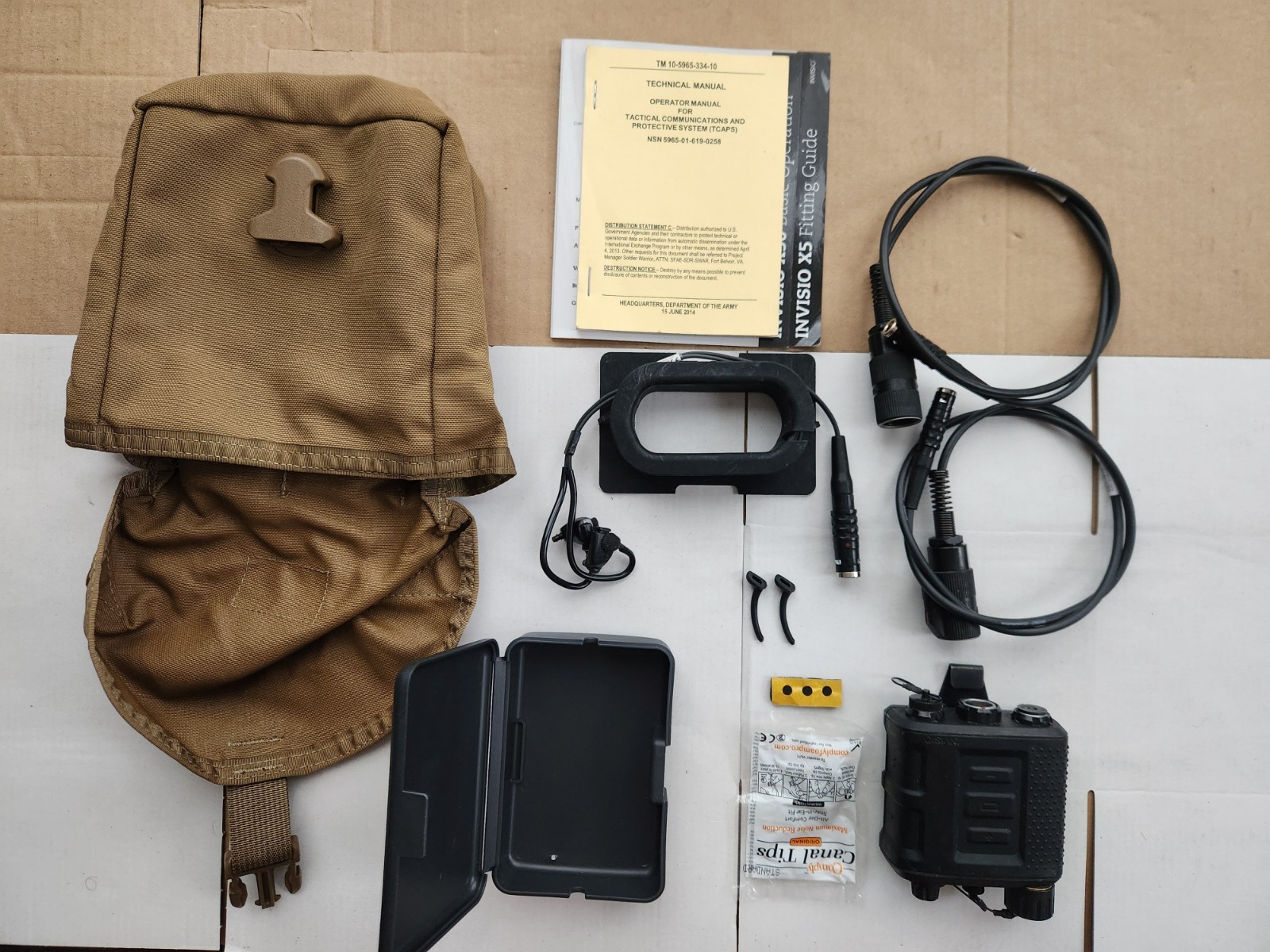 Genuine INVISIO X50 DUAL COMMS Gen I Kit With X5 Headset, tested, guaranteed