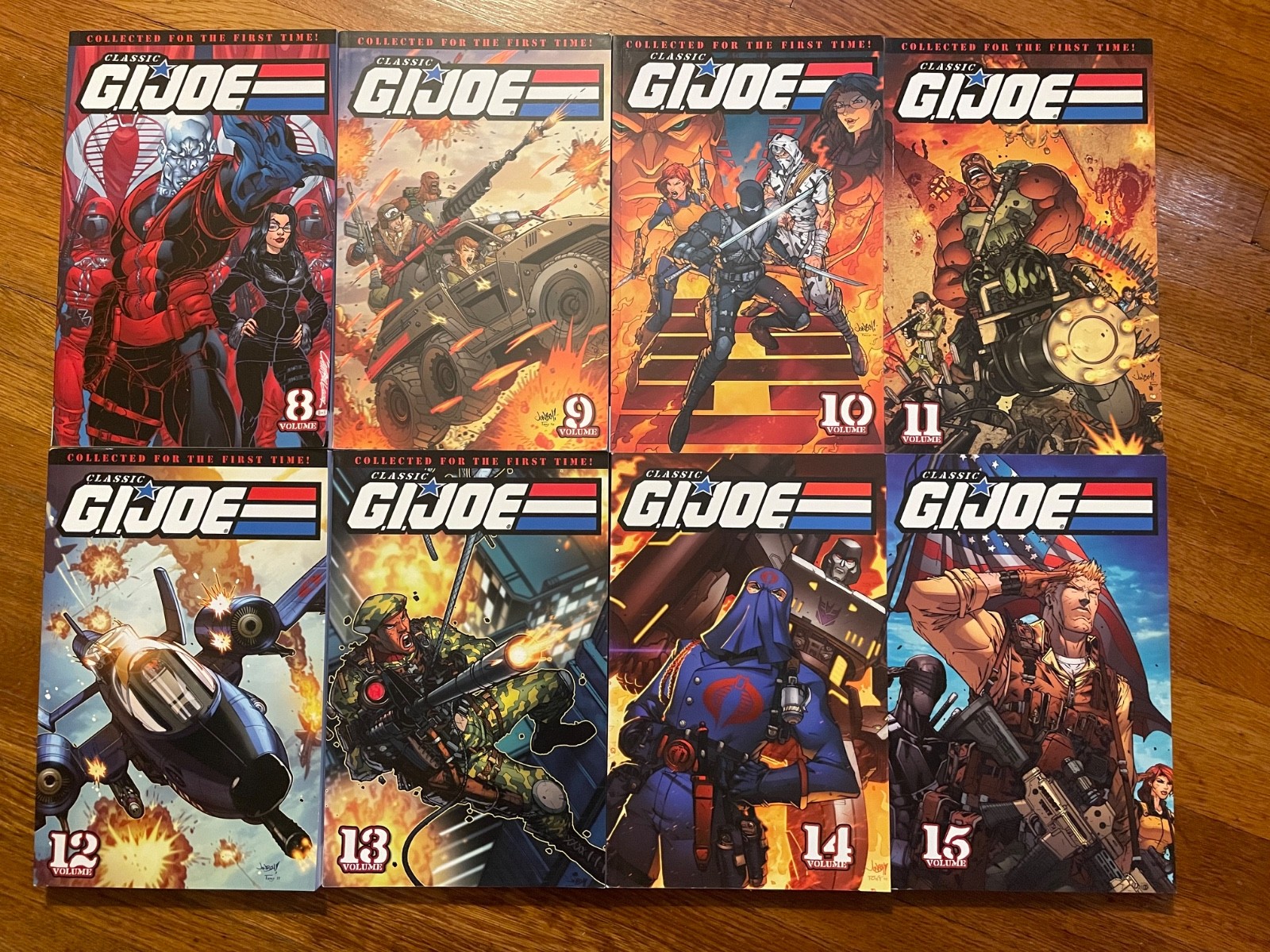 Classic G.I. Joe, Vol. 8 9 10 11 12 13 14 15 TP (IDW) - unread; OOP; Larry Hama