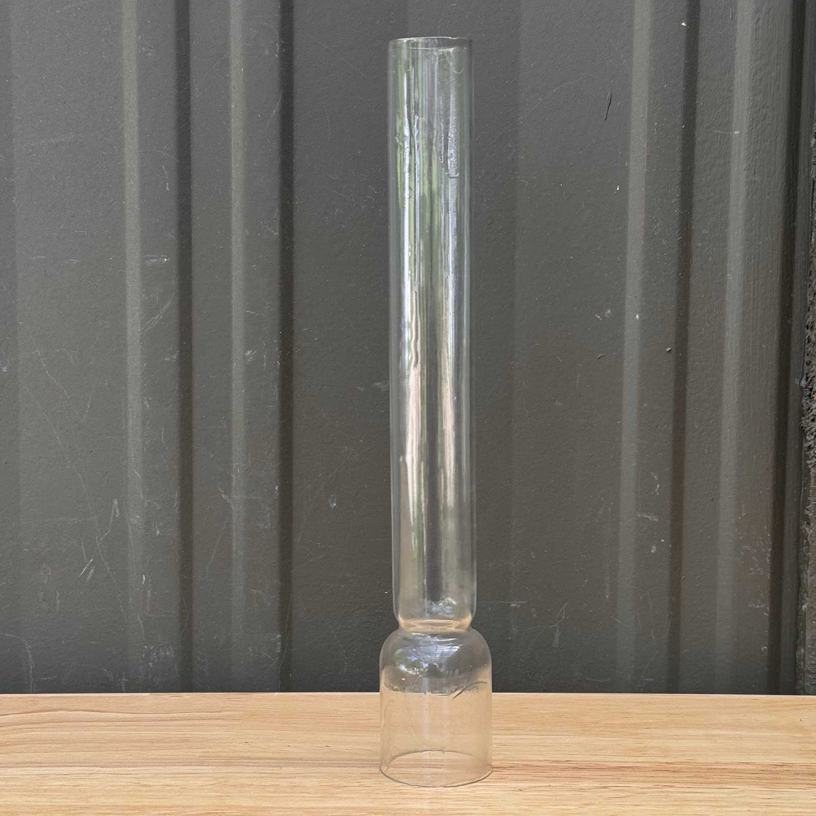 Antique Oil Lamp Glass Chimney 1.5” x 9.5 Kosmos Style Kerosene Lamp
