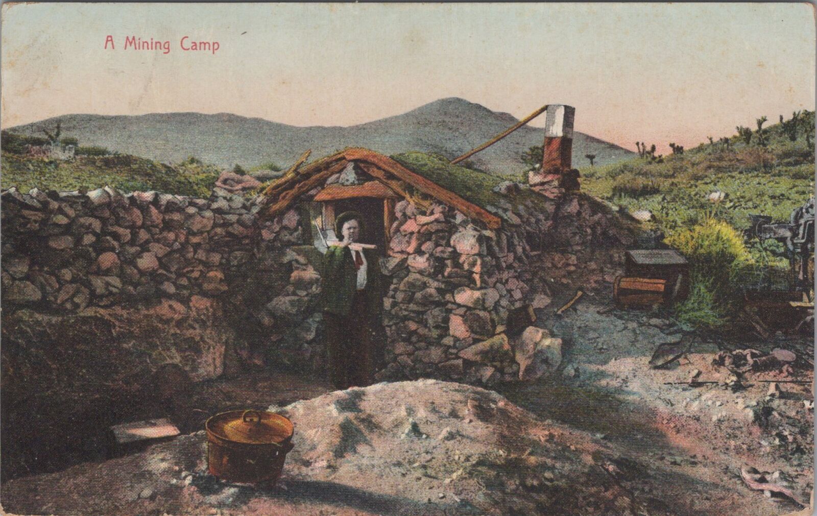 Mining Camp Pearce Arizona 1908 Postcard