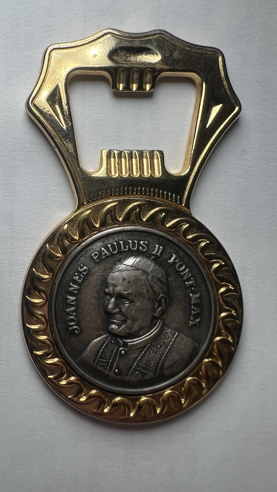 Vintage Pope John Paul II Popener Bottle Opener St Peters Basilica Rome Vatican