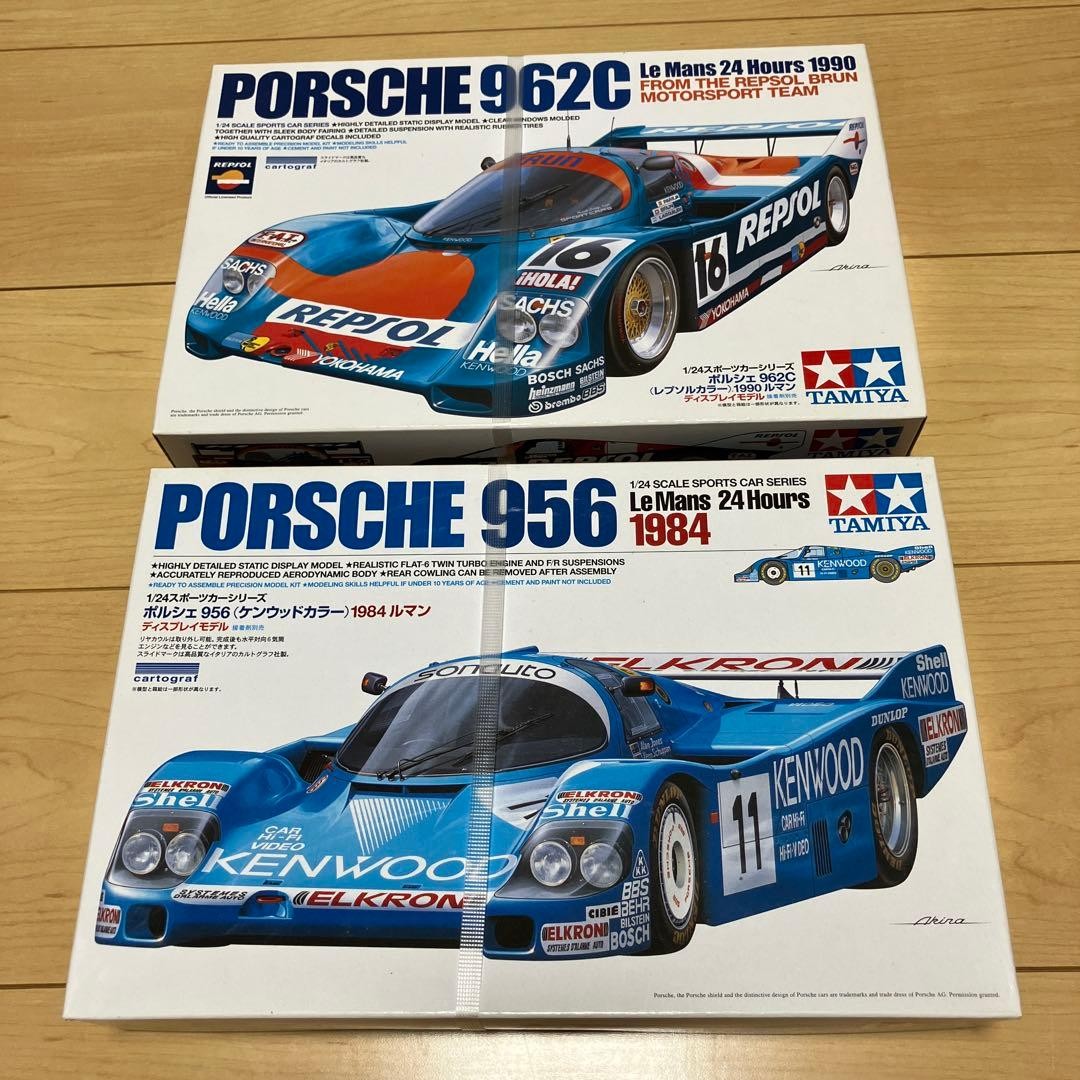 Tamiya 1/24 Porsche 962C & 956 Model Kit Set Le Mans 1984 1990 Out of Print Tamiya 1/24 Porsche 962C & 956 Model Kit Set Le Mans 1984 1990 Out of Print