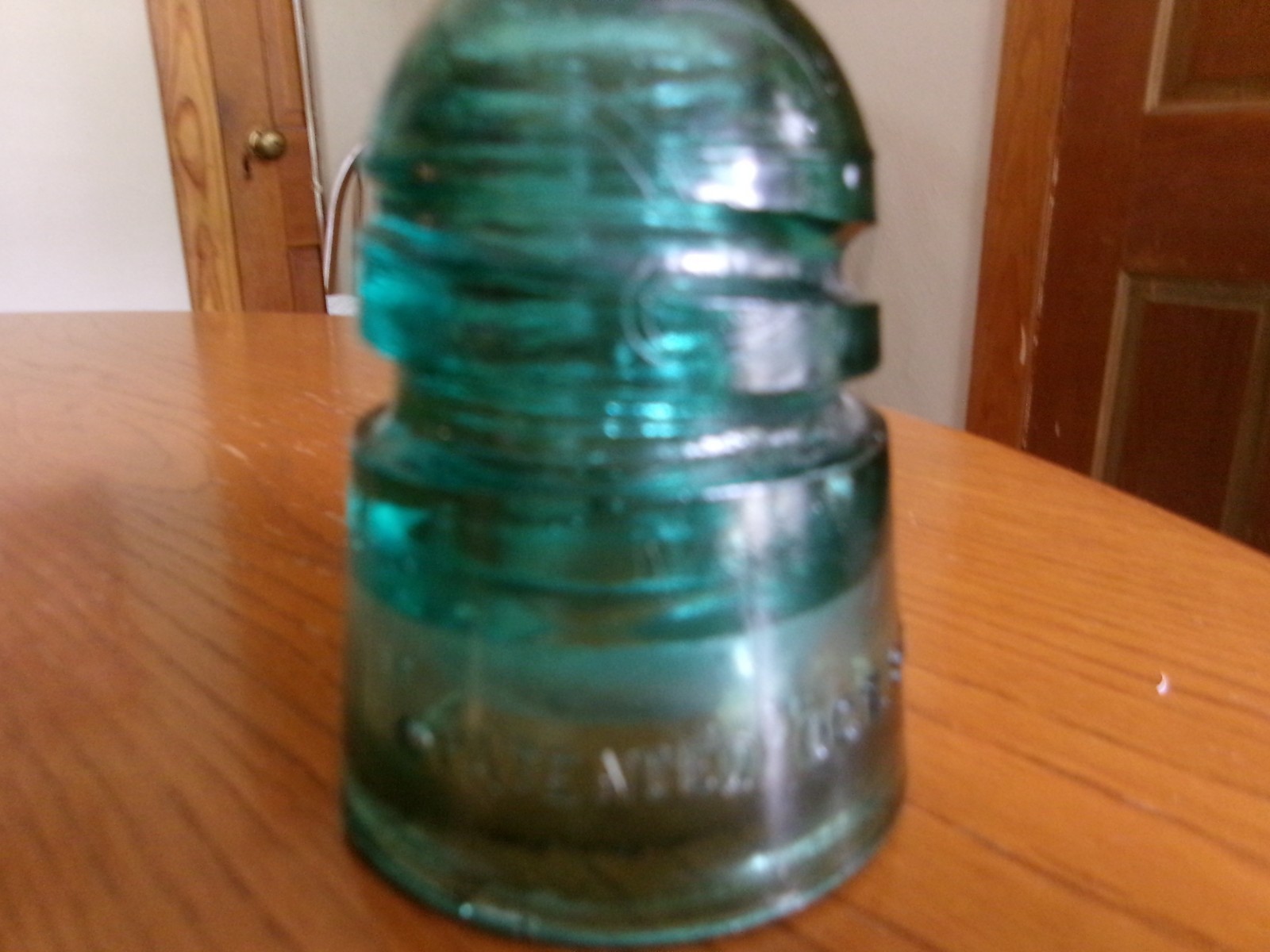 Vintage Green Insulator Patented 0ct. 8TH 1907 No Brand