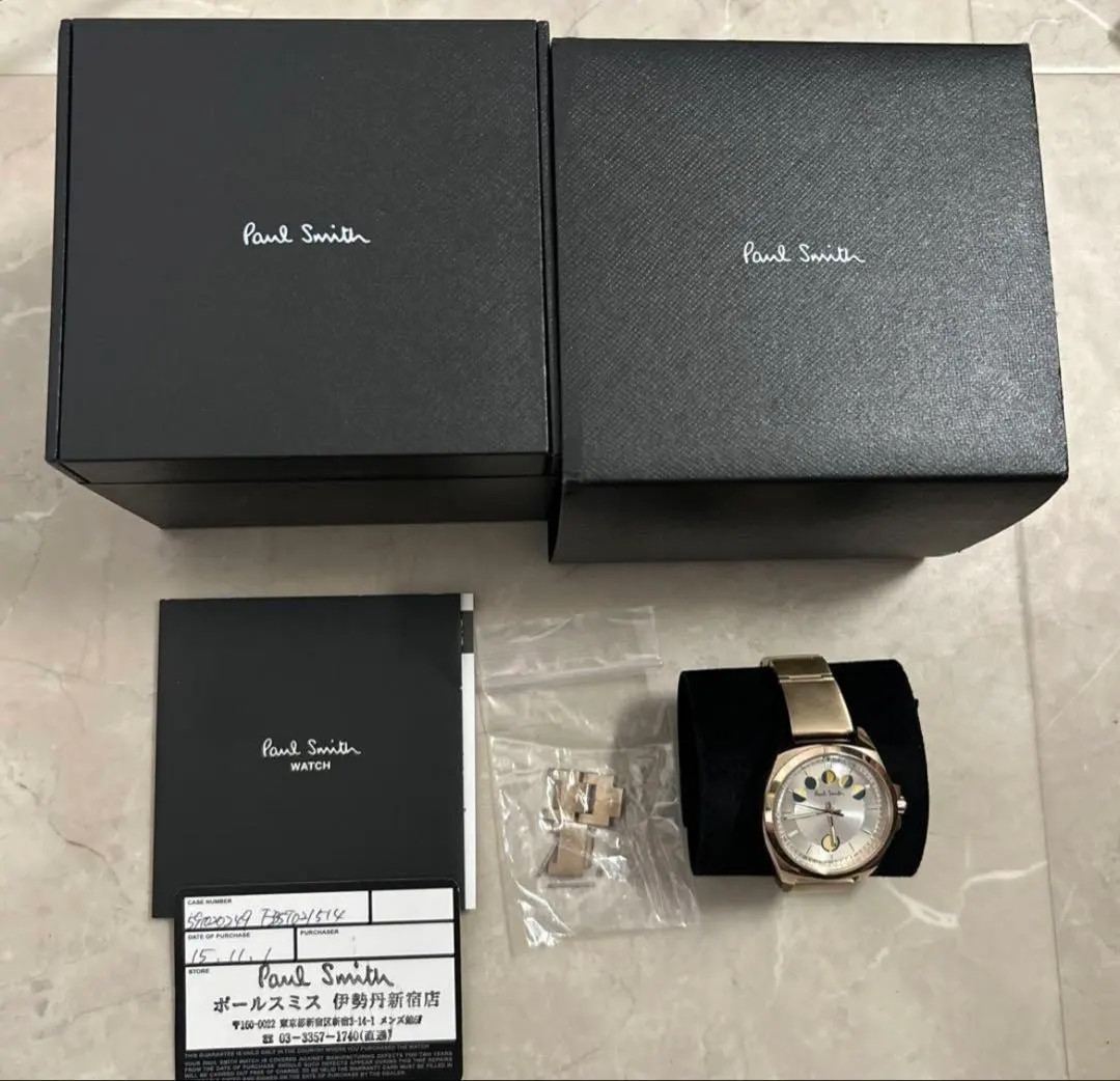 Paul Smith 20th Anniversary Model Five Eyes Wristwatch Watch w/ Box Used Japan Paul Smith 20th Anniversary Model Five Eyes Wristwatch Watch w/ Box Used Japan