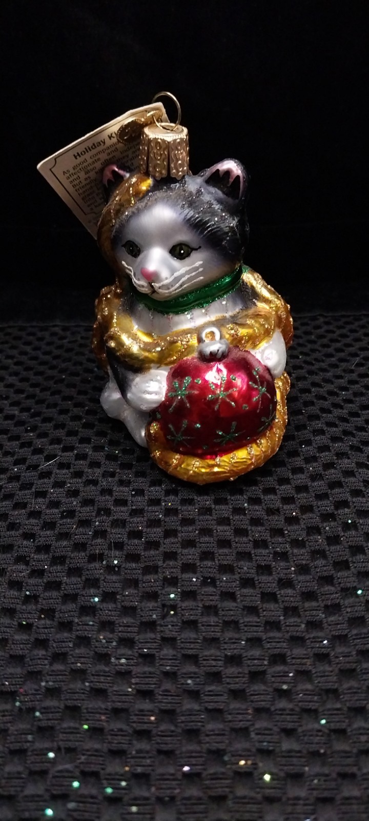 Kittten Christmass Ornament - Old World Christmas - Brand New with Tags