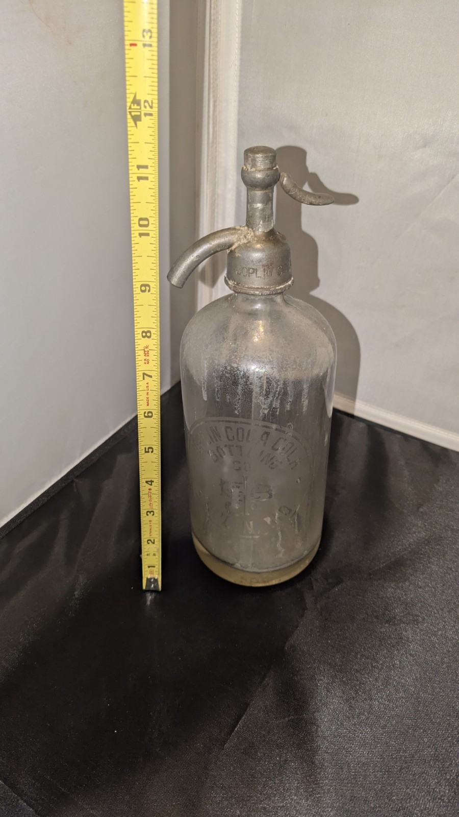 Vintage Joplin MO Coca Cola Bottling Co Seltzer Bottle Route 66 Antique Siphon