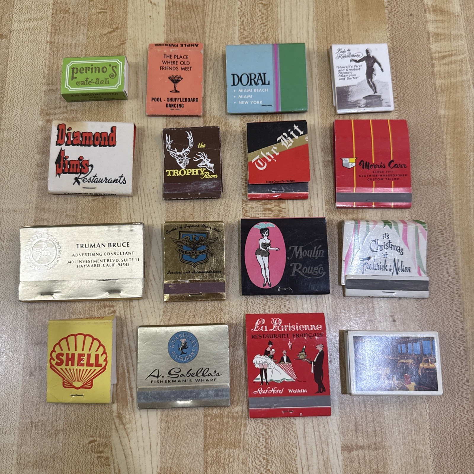 Lot 16 Antique 60’s/70’s Match Advertising Matchbook Vintage