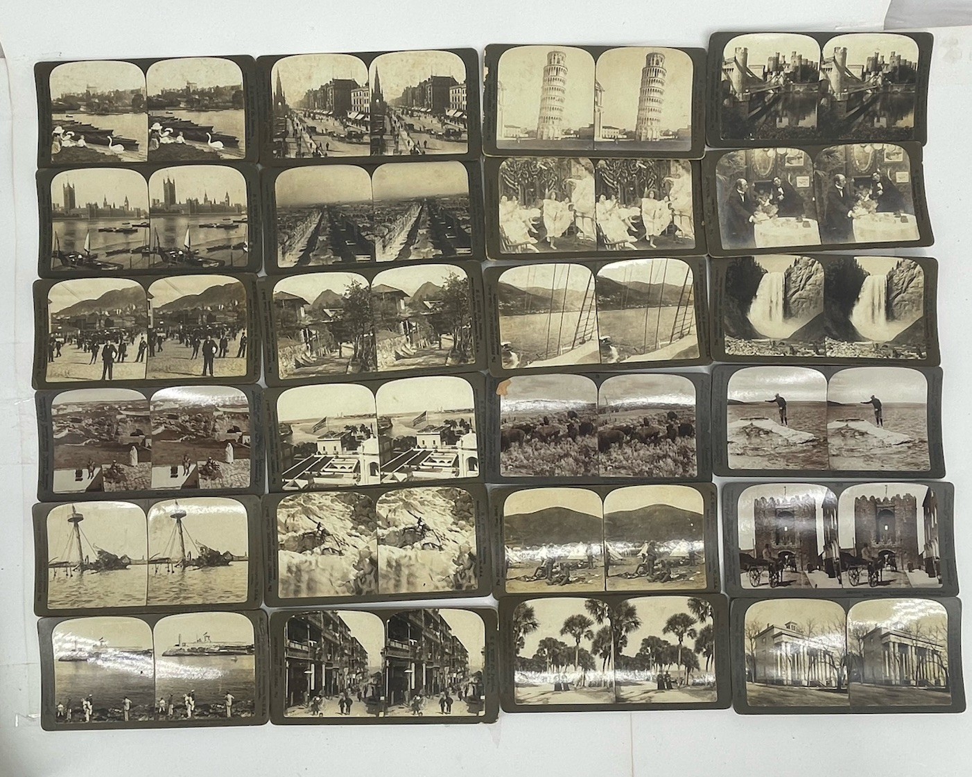 Antique H.C. White Perfect Stereograph Lot 24 Stereo View Cards c1900 Travel #4