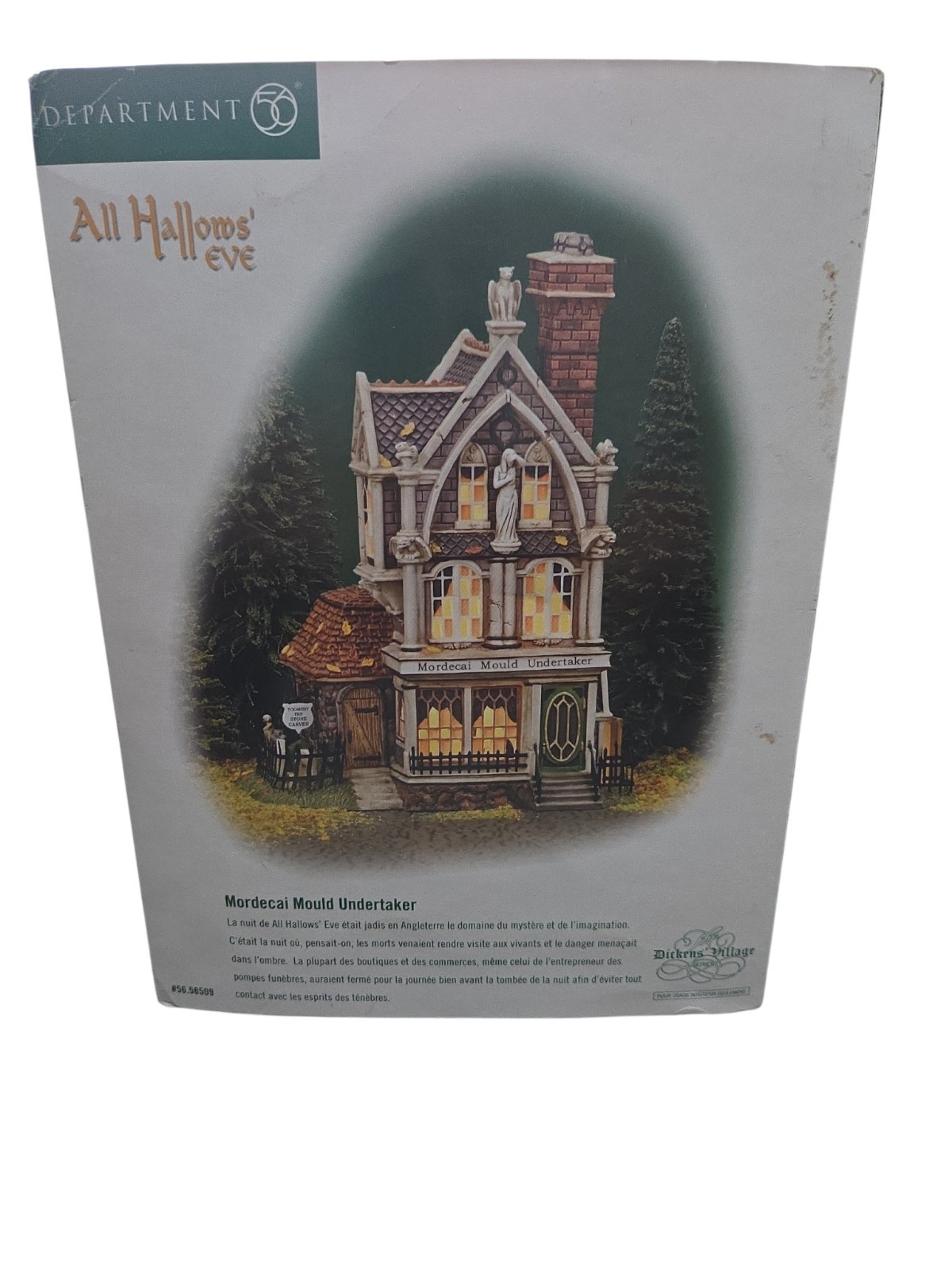 Department 56 Mordecai Mould Undertaker Dickens All Hallows Eve Halloween