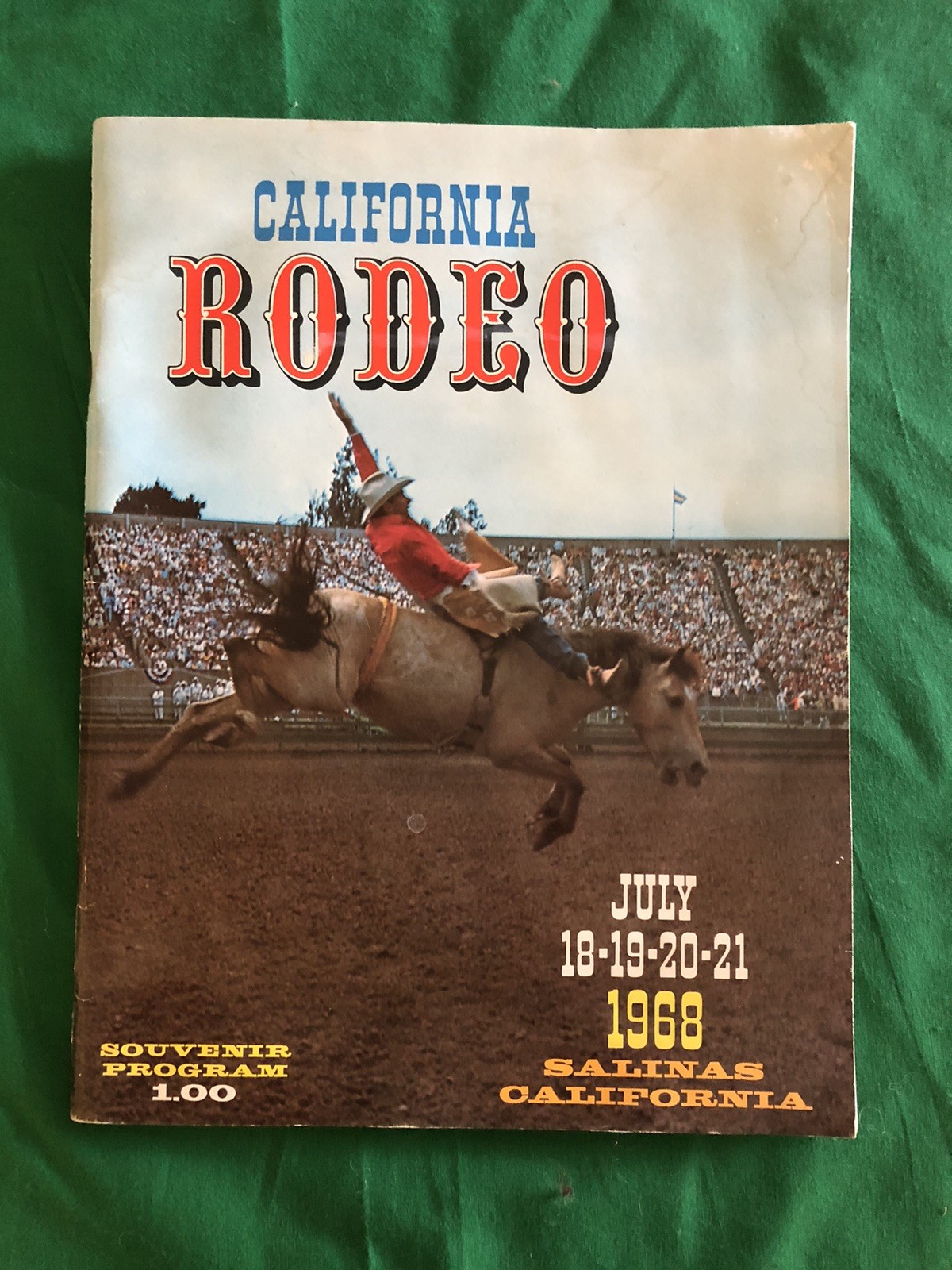 VINTAGE 1968 CALIFORNIA RODEO SALINAS Souvenir Program Booklet With Insert