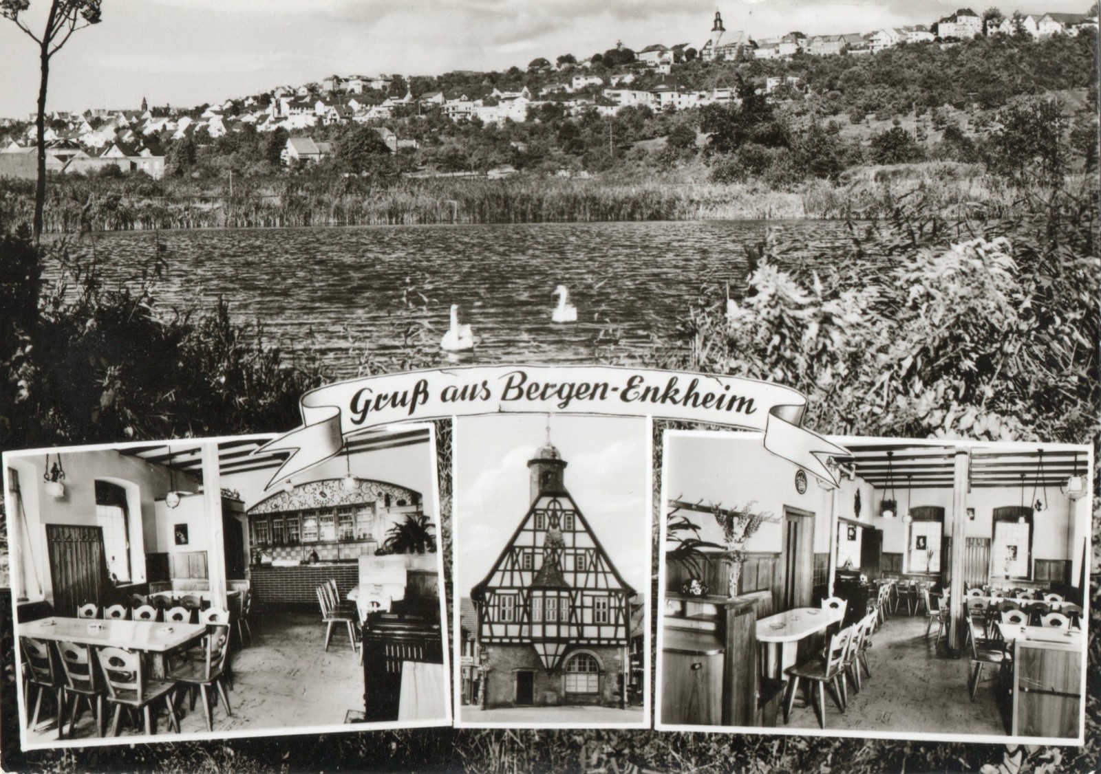 AK, FRANKFURT, GREETING FROM BERGEN ENKHEIM, INN GOLDEN ANGEL