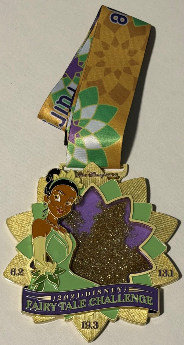 NEW 2021 RunDisney Disney Princess Weekend | Fairytale Challenge Tiana Medal