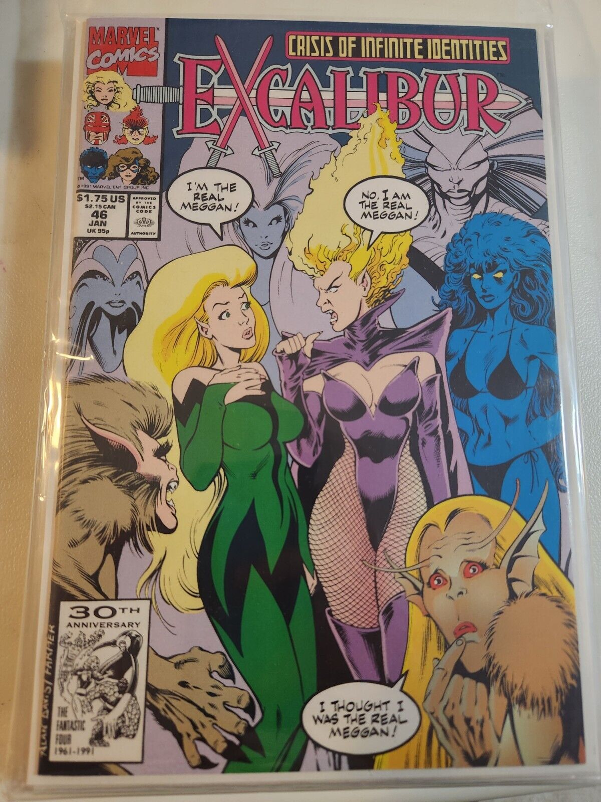 Excalibur #46 1991 MARVEL COMIC BOOK 9.4 AVG V28-65