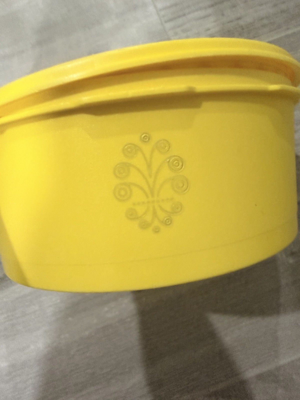 Vintage Yellow Tupperware Servalier Bowl 1204-8 and 1205-10 Vintage Yellow Tupperware Servalier Bowl 1204-8 and 1205-10