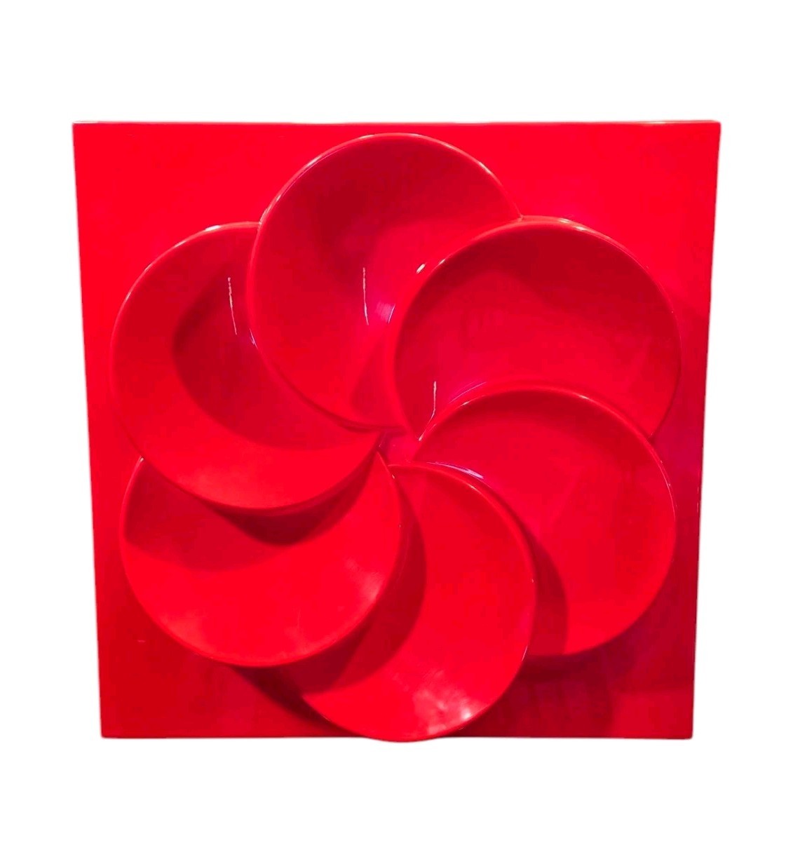 IKEA Rabatt Wall Decoration in Red Plastic 1999 Vintage Rare