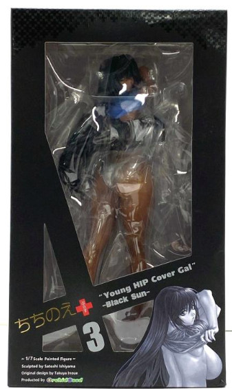 Orchidseed official Chichinoe +3 YOUNG HIP Cover Gal Black Sun 1/7 Figure  japan