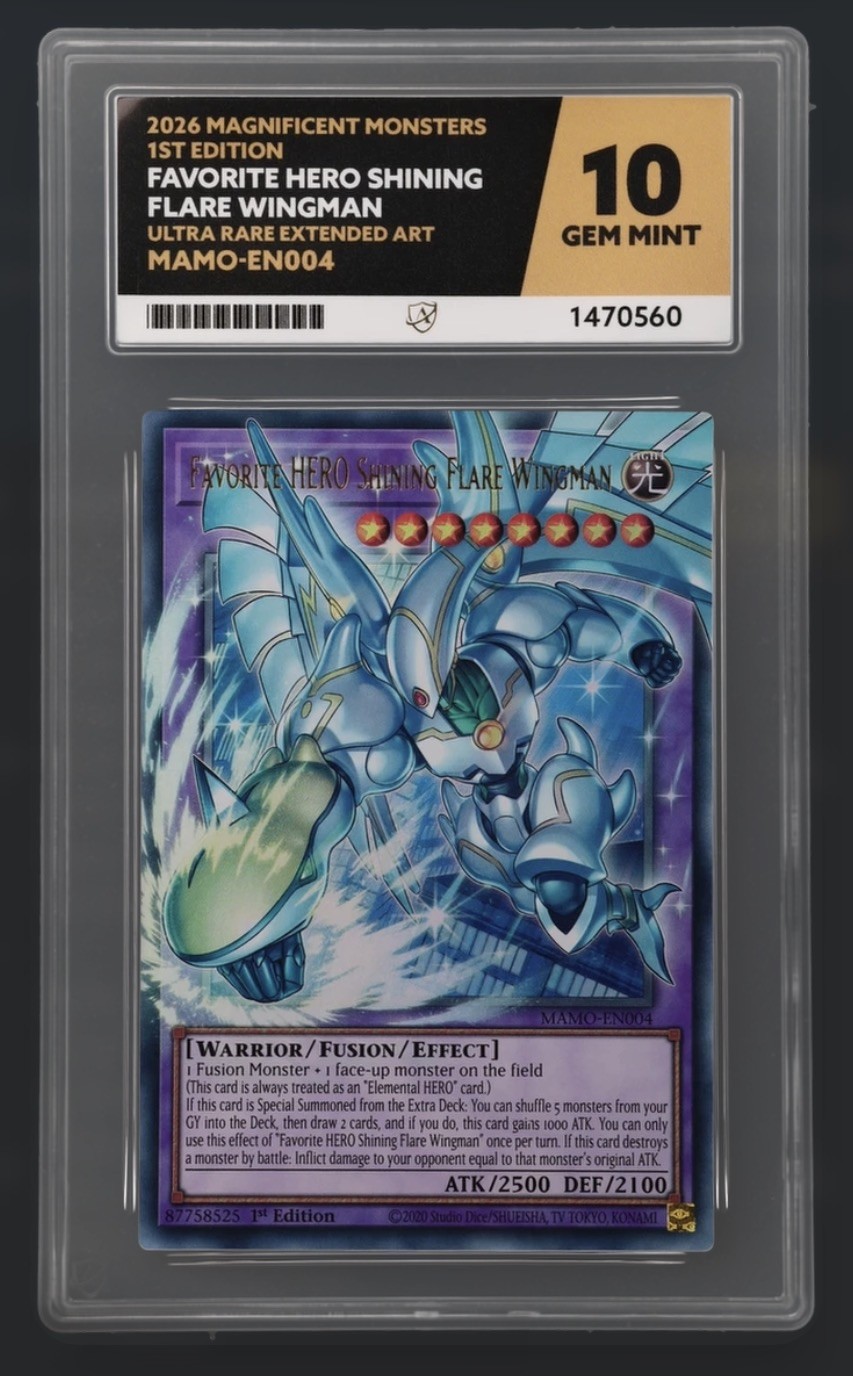 Konami Yu-Gi-Oh TCG Shining Flare Wingman MAMO-EN004 Full Art ACE 10