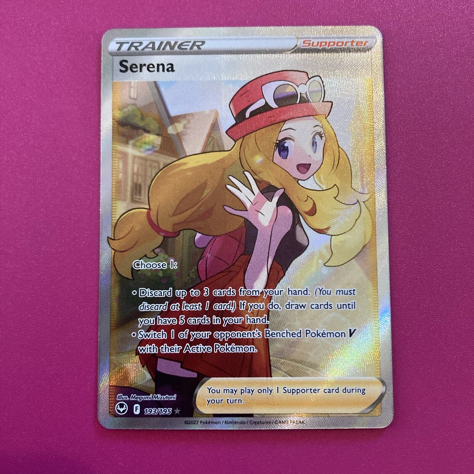 Pokémon TCG Serena (Full Art) Silver Tempest 193/195 Holo Ultra Rare