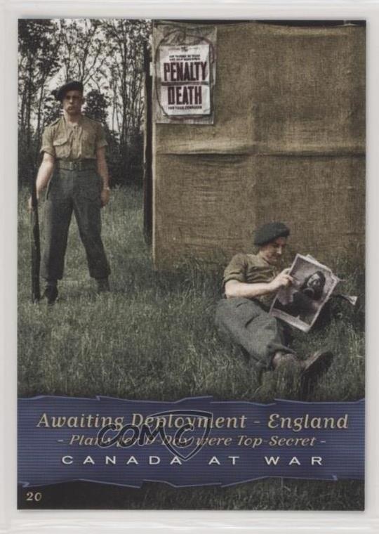 2009 iCardz/Valor Studios Canada at War Awaiting Deployment England #20 11pj