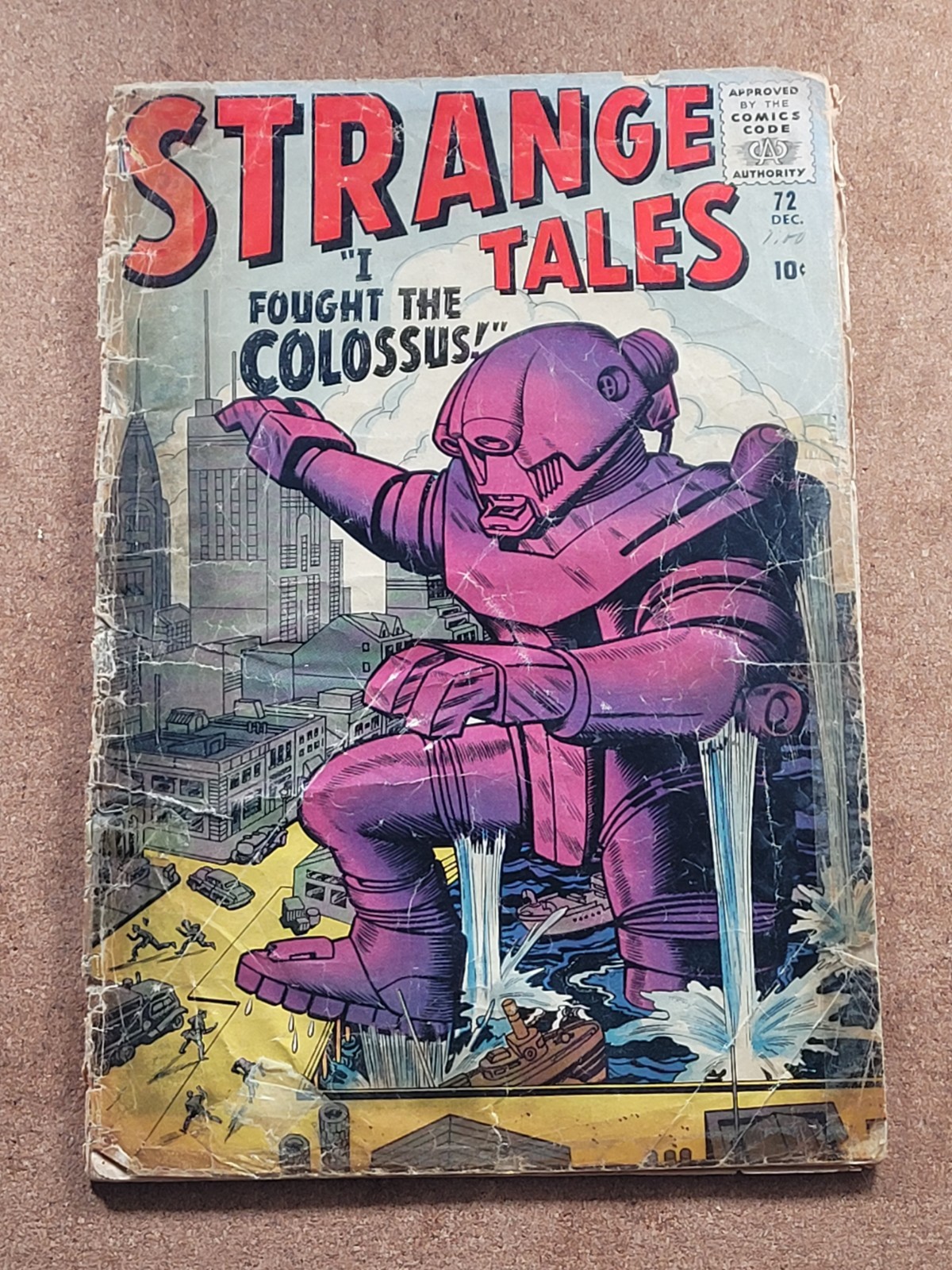 Strange Tales #72 1959 Jack Kirby Robot Cover Atlas Marvel 0.5 Incomplete