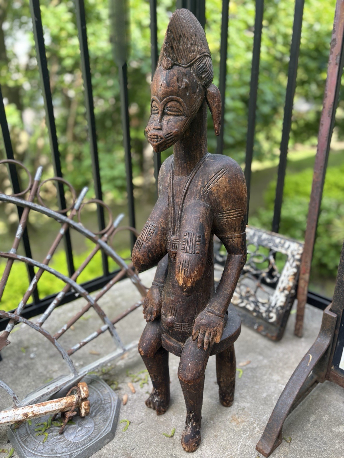 19th century African Senufo Female Wooden Statue