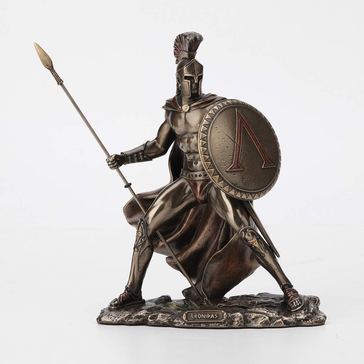 Veronese Design 7 1/4 Inch Spartan King Leonidas Cold Cast Resin Bronze Statue Veronese Design 7 1/4 Inch Spartan King Leonidas Cold Cast Resin Bronze Statue