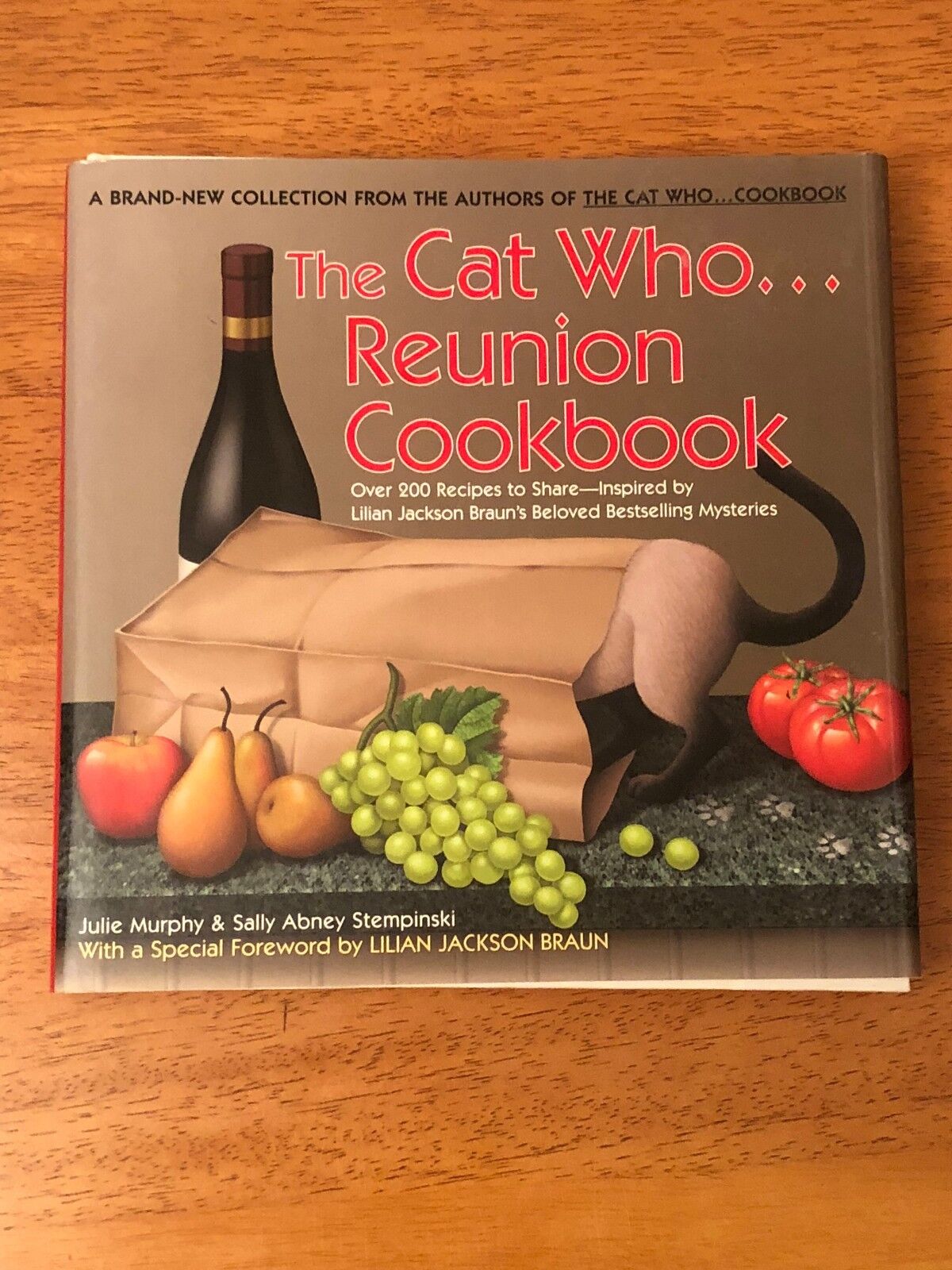 Lilian Jackson Braun The Cat Who Reunion Cookbook Rare Signed Autograph Book